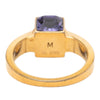 Secondhand Louis Vuitton Gold Plated Crystal Gamble Cocktail Ring M