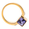 Secondhand Louis Vuitton Gold Plated Crystal Gamble Cocktail Ring M