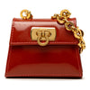 Ferragamo Mini Patent Gancini Lock Chain Bag Secondhand