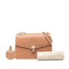 Bvlgari Medium Laser Cut Calfskin Diamond Blast Sunshine Serpenti Forever Shoulder Bag Secondhand