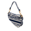 Dior Embroidered Canvas Toile de Jouy Saddle Bag Secondhand