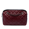 Chanel Large Bicolor CC Diamond Quilted Calfskin Ballerine Camera Bag Secondhand