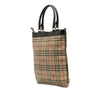 Burberry Haymarket Check Coated Canvas Tote Secondhand