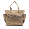 Chanel Large Quilted Coated Canvas Paris Biarritz Tote Secondhand