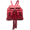 Gucci Large Calfskin Bamboo Tassel Drawstring Backpack Secondhand