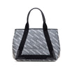 Balenciaga Coated Canvas Logo Navy Cabas Tote S Secondhand