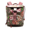 Secondhand Gucci Small GG Supreme Blooms Single Buckle Backpack