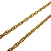 Chanel CC Gold Plated Textured Logo Round Pendant Necklace Secondhand