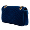 Gucci Medium GG Marmont Matelasse Velvet Shoulder Bag Secondhand