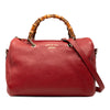 Gucci Medium Calfskin Bamboo Shopper Boston Bag Secondhand