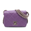 Chanel Mini Lambskin Triple Chain Full Flap Secondhand