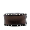 Chanel CC Quilted Metallic Lambskin Pearl Studded Round Clutch with Chain Secondhand