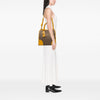 Prada Saffiano Trimmed Canvas Canapa Logo Satchel Secondhand