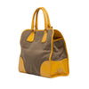 Prada Saffiano Trimmed Canvas Canapa Logo Satchel Secondhand