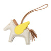 Hermès Milo Lambskin and Swift Grigri Rodeo Pegase Bag Charm MM Secondhand
