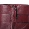 Secondhand Tory Burch Dark Carmine Leather Turnlock Heeled Ankle Boots