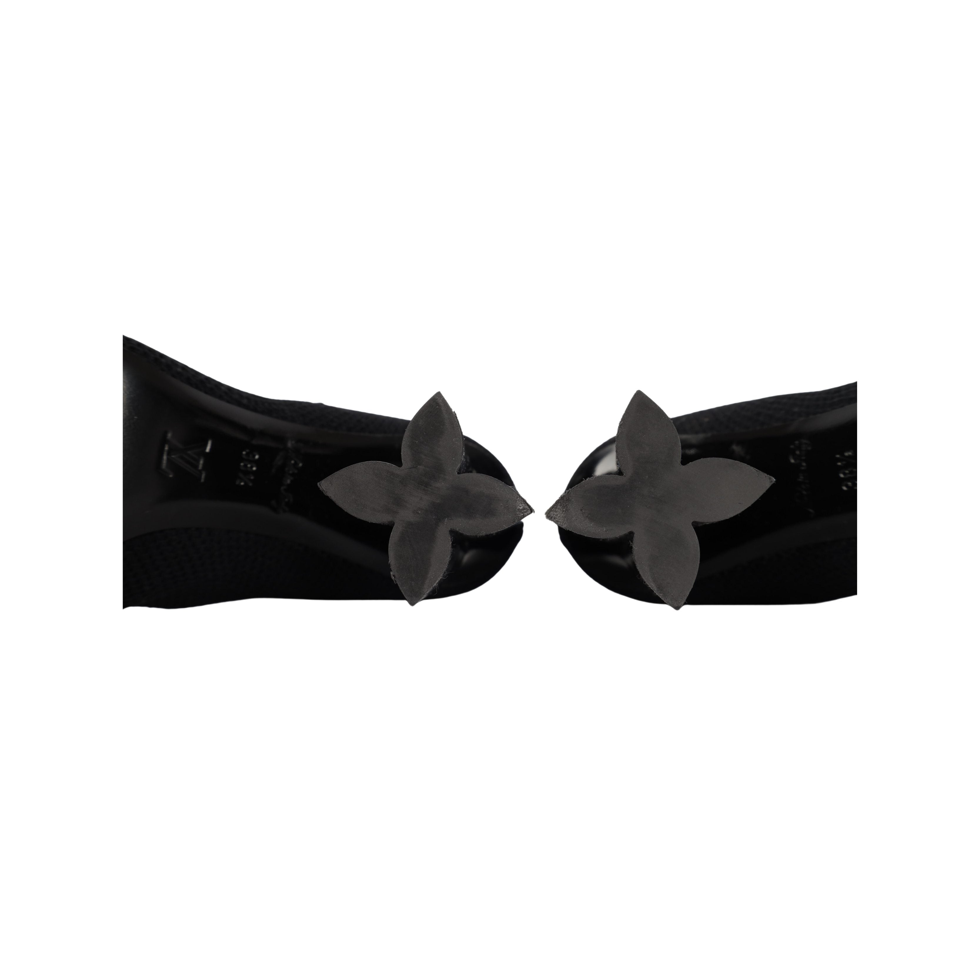 Silhouette cloth ankle boots Louis Vuitton Black size 38.5 EU in Cloth -  24944484