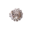 Vintage White Gold Pearl & Diamond Floral Earrings 