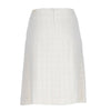 Secondhand Chanel White Bouclé Cotton Skirt - 2000s