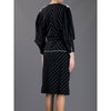 Ungaro Black Pinstriped Wool Blazer- '80s Second hand