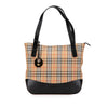 Secondhand Burberry Haymarket Check Canvas Handbag