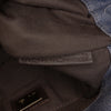 Fendi Zucca Trimmed Denim Buckle Flap Bag Secondhand