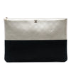 Chanel Medium Bicolor Caviar and Iridescent Calfskin O Case Clutch Secondhand