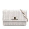 Ferragamo Medium Perforated Leather Vara Ginny Crossbody Secondhand