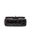 Chanel Mini Rectangular Classic Striped Patent Single Flap Secondhand