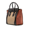 Celine Micro Tricolor Leather Luggage Tote Secondhand