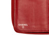 Chanel Embossed Lambskin Camellia Zip Around Long Wallet Secondhand