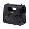 Chanel Mini Quilted Patent Graphic Catch Flap Secondhand
