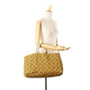 Prada Large Canvas Printed Canapa Satchel Secondhand