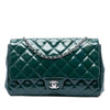 Chanel CC Quilted Patent Clutch With Chain Secondhand