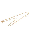 Dior Gold Plated CD Logo Water Drop Shape Pendant Necklace Secondhand