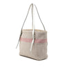 Prada Canvas Logo Stripe Shopper Tote Secondhand