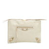 Balenciaga Chevre Motocross Classic Metallic Edge Clutch Secondhand