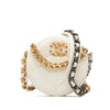 Chanel Lambskin 19 Round Clutch with Chain Secondhand