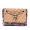 Secondhand Chanel Quilted Lambskin and Tweed Double Case with Chain