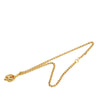 Chanel CC Gold Plated Diamond Cut Pendant Necklace Secondhand