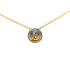 Secondhand Louis Vuitton Gold Plated Bicolor Collier L to V Pendant Necklace