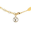 Secondhand Louis Vuitton Gold Plated Bicolor Collier L to V Pendant Necklace