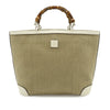 Gucci Raffia Bamboo Childrens Tote Secondhand