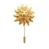 Chanel Gold Plated Lion Head Pin Brooch Secondhand