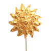 Chanel Gold Plated Lion Head Pin Brooch Secondhand