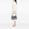 Burberry Metallic Patent and Beat Check Nylon Brooklyn Hobo Secondhand