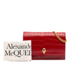 Alexander McQueen Small Crocodile Embossed Calfskin Skull Crossbody Secondhand