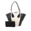 Bottega Veneta Medium Leather and Canvas Basket Tote Secondhand
