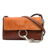 Chloé Mini Calfskin and Suede Faye Chain Crossbody Secondhand