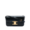 Celine Shiny Calfskin Triomphe Claude Shoulder Bag Secondhand
